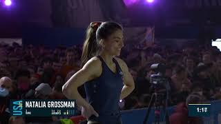 Natalia Grossman  Boulder Final IFSC Meiringen 2022 [upl. by Crawford]