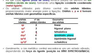 TLV compostos de coordenação [upl. by Keely690]