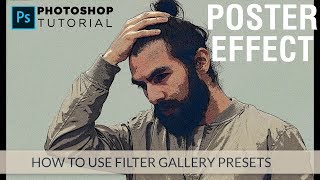 How to create POSTER EFFECT in Photoshop CC CS6  Photoshop Filter Gallery [upl. by Winonah620]