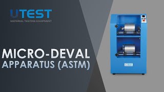 MicroDeval Testing Equipment ASTM [upl. by Elyod131]