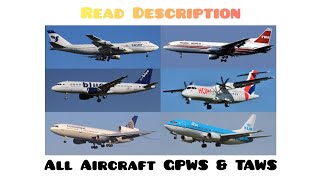 🔊✈️All Aircraft GPWSTAWS quotPull Upquot Compilation ✈️🔊 [upl. by Breana373]