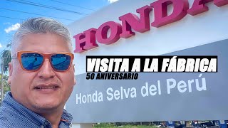 EVENTO  VISITA A LA FÁBRICA HONDA EN IQUITOS PERÚ  50 ANIVERSARIO HONDA DEL PERÚ [upl. by Ydnyc]