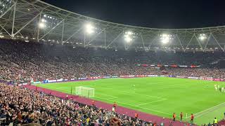 West Ham are massive Scenes from West Ham v Sevilla UEFA Europa League 1632022 [upl. by Thaddeus272]