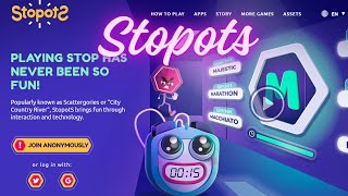 Stopots Live with Google Play Gamer 1 stopots stopotsonline [upl. by Bocoj913]