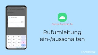 Rufumleitung einschalten oder ausschalten Android 14 [upl. by Anirba914]