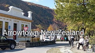 Arrowtown town center A historic gold mining town near Queenstown 漫步箭镇老街 [upl. by Yenetruoc962]