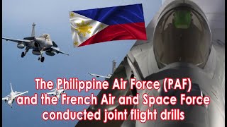 Philippine Air Force and French Air conduct flight drills [upl. by Halie34]