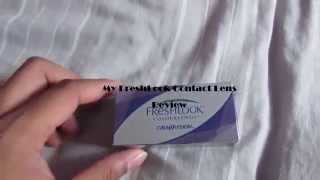 Contacts amp Solution Review Freshlook Colorblends Honey [upl. by Botnick942]