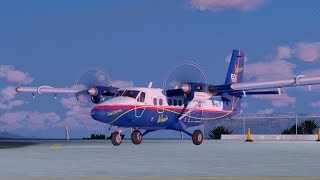 Prepar3D v4 Winair Airlines Aerosoft DHC6300 Twin Otter Arrival into St Barths [upl. by Odracer]