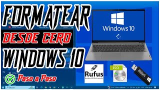 COMO FORMATEAR UNA PC O LAPTOP CON WINDOWS 10 PASO A PASO  ASUS X541UAK  RAPIDO Y SEGURO [upl. by Joost]