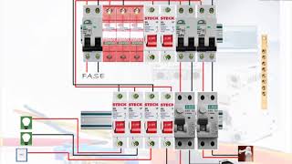 QUADRO DE DISTRIBUIÇÃO BIFÁSICO COM DR POR CIRCUITO [upl. by Nuahsal]