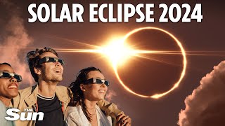 REPLAY 2024 Total solar eclipse from around the US [upl. by Anyalram213]