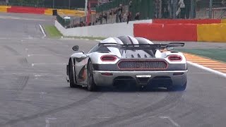 74 Million Koenigsegg One1  Powersliding Brutal Accelerations amp Downshifts [upl. by Nared]