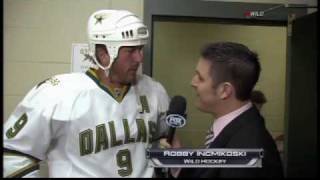 Mike Modano  Minnesota still loves you part 1 of 2 Apr 10 2010 [upl. by Hairehcaz237]