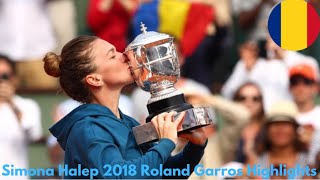 Simona Halep 2018 Roland Garros Highlights [upl. by Llednahc]