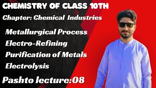 ElectroRefiningPurification of MetalsElectrolysis ProcessElectrical Methods pashtolecture [upl. by Eudo]