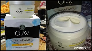 OLAY NATURAL WHITE FAIRNESS DAY CREAM REVIEW IN TAMIL [upl. by Merna]