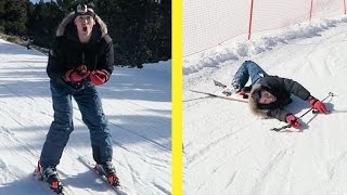 SKIER POUR LA PREMIÈRE FOIS  CHUTES [upl. by Noah]