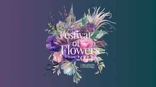 Patron announced for Chichester Cathedral’s Festival of Flowers 2024 [upl. by Olva29]