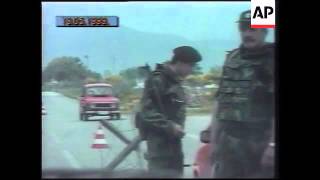 MONTENEGRO YUGOSLAV ARMY CHECKPOINT FOOTAGE [upl. by Saraiya371]