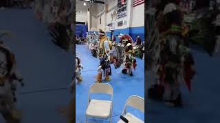 Spirit lake nation Vets pw24 Saturday night Grand entry [upl. by Ytirehc]