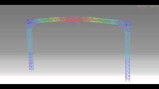 ABAQUS FEA structure forced vibration [upl. by Olegnaed]