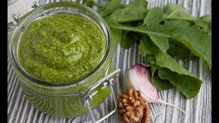 Pesto de albahaca y nuecesSalsa italiana [upl. by Rebor]