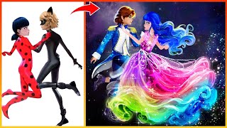 Miraculous Ladybug Catnoir Transformation In Party  Miraculous Cartoon Art  Fashion Wow [upl. by Arnst577]