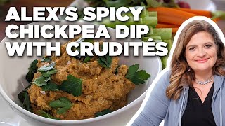 Alex Guarnaschellis Spicy Chickpea Dip with Crudités  Food Network [upl. by Alegnad782]