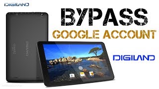 Bypass google Account Digiland Remove FRP [upl. by Arfihs]