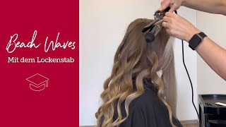 Die perfekten Beach Waves mit dem Lockenstab  Tutorial [upl. by Corvin]