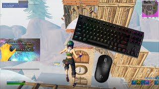 Corsair K60 PRO TKL Mechanical Keyboard😴Fortnite Keyboard amp Mouse Sounds ASMR Gameplay 😍 360 FPS 4K🏆 [upl. by Moraj]