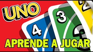 APRENDE A JUGAR EL JUEGO DE CARTAS quotUNOquot  EDICION 2021 [upl. by Monafo]