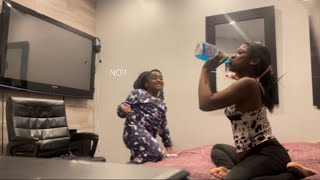 DRINKING WINDEX PRANK she got scared [upl. by Nessa]