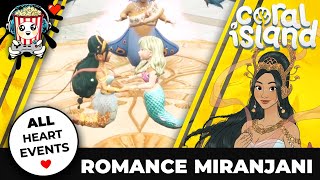 Coral Island Romance Princess Miranjani  ALL Heart Events ❤️  Proposal  Wedding  Beta 11 [upl. by Neelie]