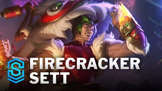 Firecracker Sett Skin Spotlight  League of Legends [upl. by Artemahs569]