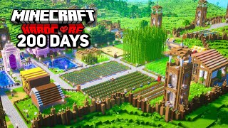 I Survived 200 Days Building the ULTIMATE BASE in Minecraft Hardcore [upl. by Bausch]