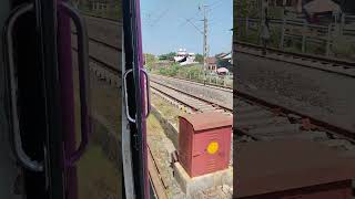 Train no 12989 Ajmer SF Express Train crossing track 🚂 [upl. by Briscoe]