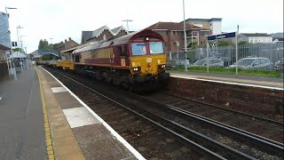 66127 6N02 Eastleigh East Yard  Cosham Junction at Cosham 18th May 2024 [upl. by Liew301]