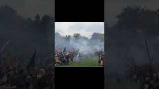 Reenactment Slag om grolle battle battlefield history reenactment veldslag canon reenactors [upl. by Aelhsa]