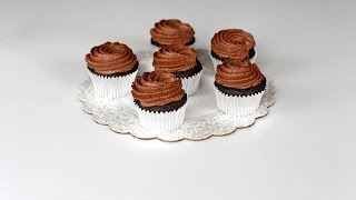 Chocolate Cupcakes with Whipped Chocolate Ganache Frosting [upl. by Zicarelli]