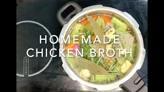 Easy Homemade Chicken Broth recipe [upl. by Maritsa]