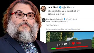 Jack Black Snaps At Fans After Minecraft Trailer Gets Hate [upl. by Orpah949]