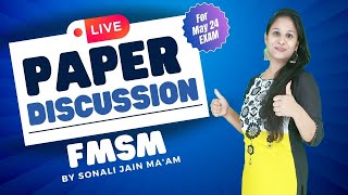 FMSM Paper Discussion May 2024 Discussion  CA Inter  Sonali Jain Maam [upl. by Karyl]