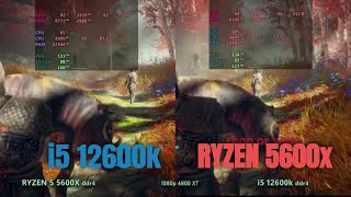 Ryzen 5600x vs i5 12600k [upl. by Seidule]