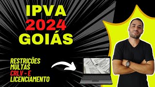 ✅ IPVA 2024 GO ✅ Multas CRLVDigital Dívida Ativa  2024™ ipva2024 [upl. by Schulein]