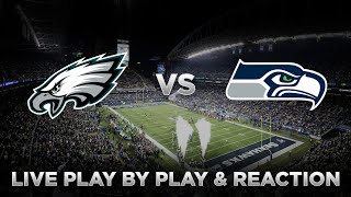 Eagles vs Seahawks Live Play by Play amp Reaction [upl. by Dasa234]