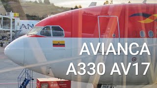 AVIANCA AV17  AIRBUS A330  MADRID  BOGOTÁ VIA MEDELLIN [upl. by Eicyak]