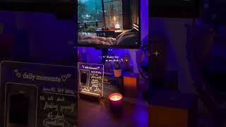 All cozy 🎃 desk rainyday desksetup pinterest aesthetic aesthetics roomtour desktour cozy [upl. by Fedora]