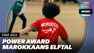 MAROKKAANS VOETBALTELFTAL ontvangt POWER AWARD 🏆 🇲🇦  FunX Music Awards 2023 [upl. by Leggett]